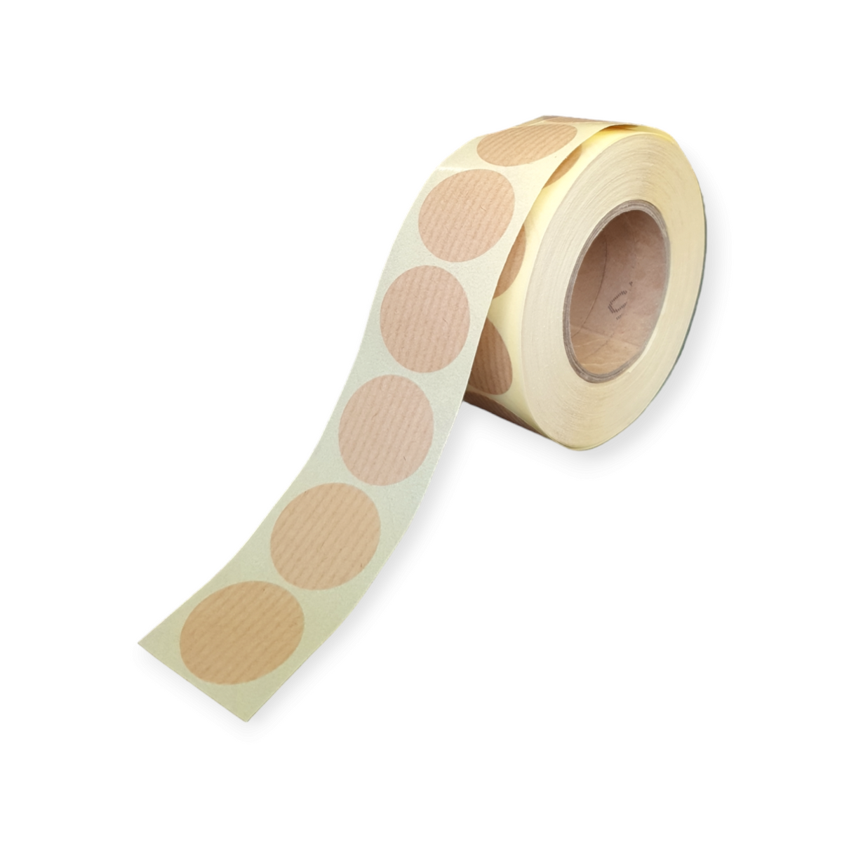 Blanco etiketten - Rond 25mm - kraft