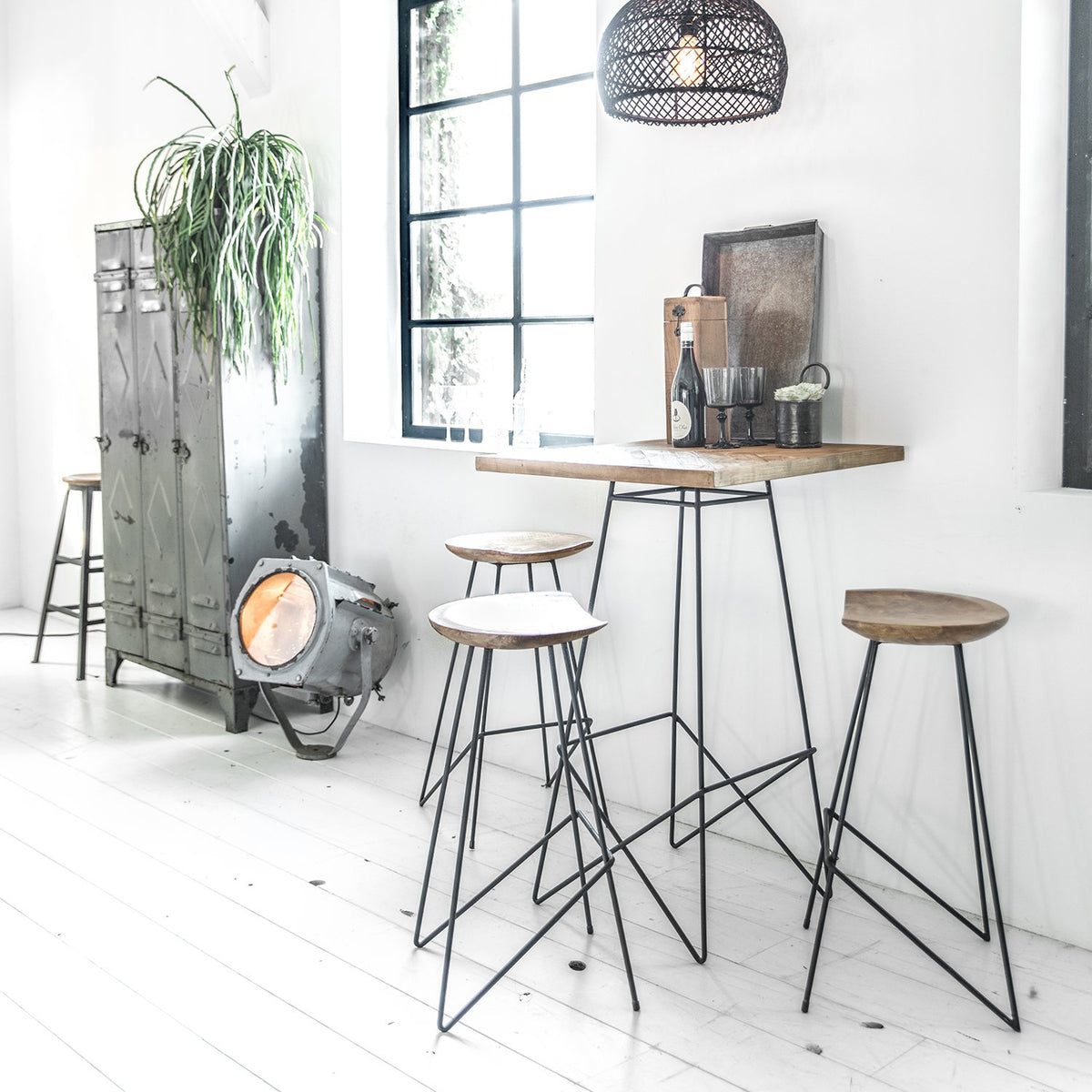 Loft barkruk naturel