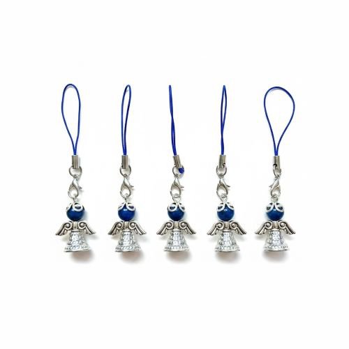 Beschermengel met rokje van natuursteen Lapis Lazuli (5 stuks)