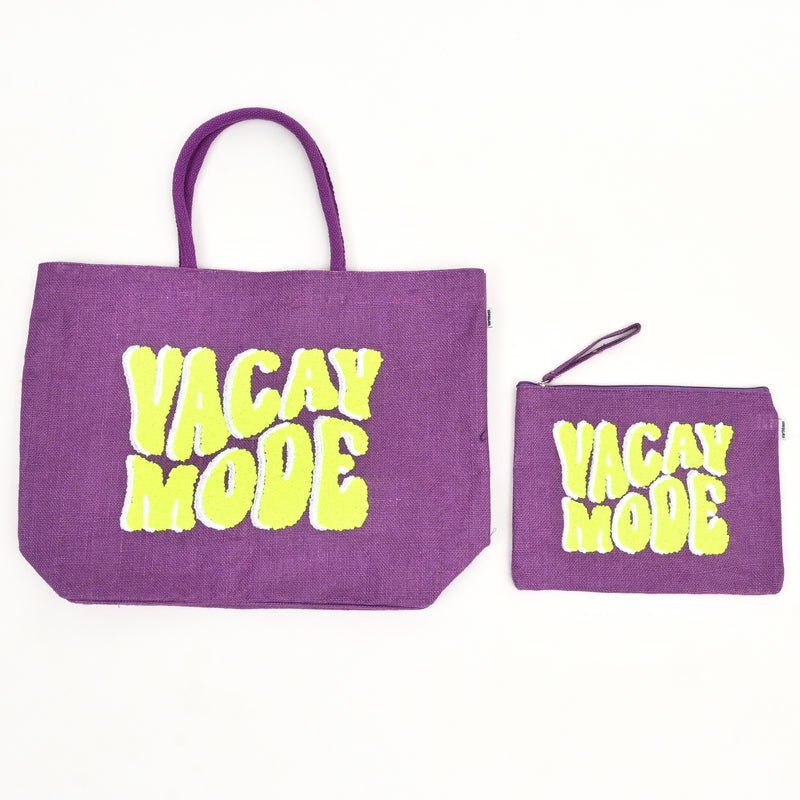Buideltas - Vacay Mode Jute - Milieuvriendelijke reisboodschappentas (31 x 1 x 23 cm)