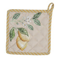 Pannenlap 20x20 cm Beige Geel Katoen Citroen Afgiet Pannenlap