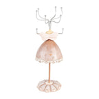 Sieraden Standaard Beige, Kunststof en Metaal Ø 7x19 cm