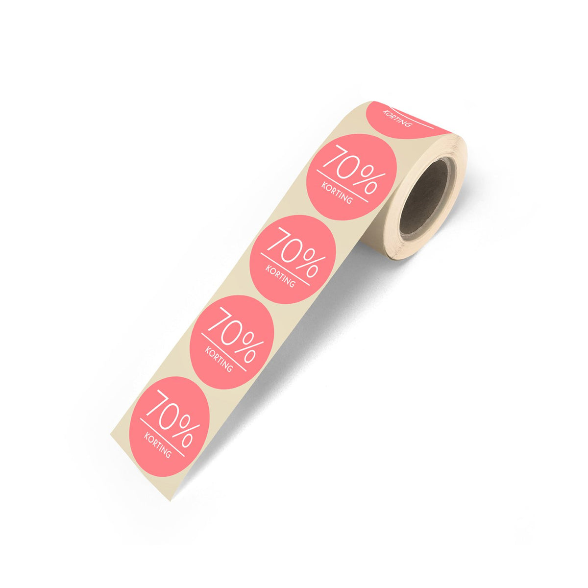 Kortingsstickers op rol - 500 stuks