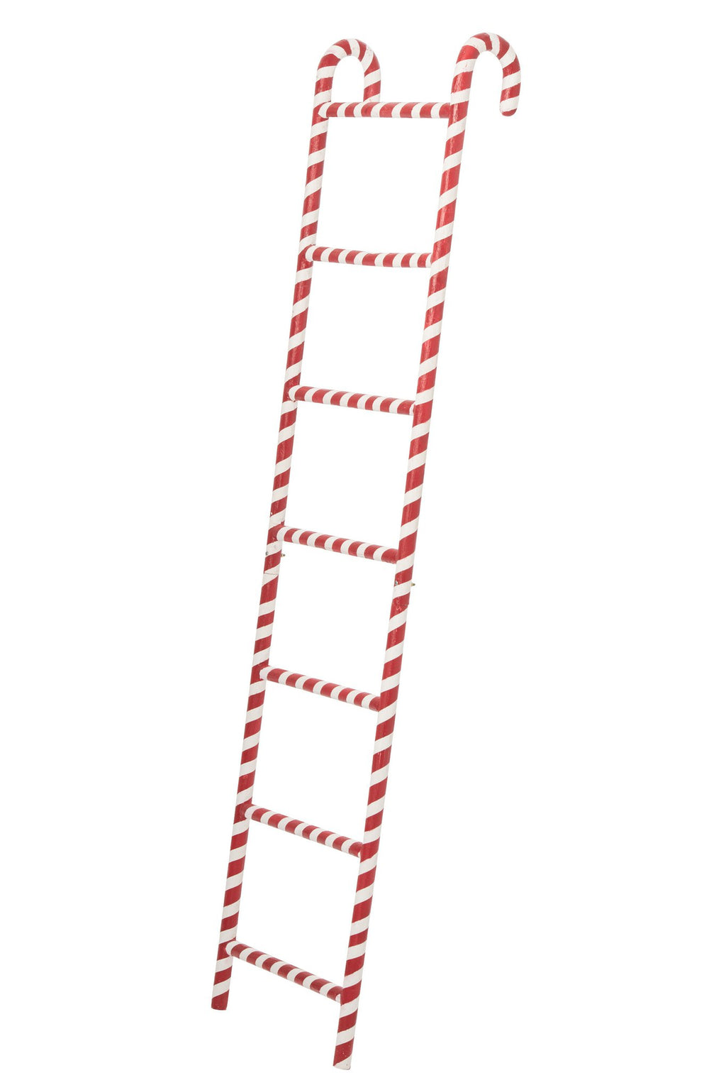J-Line ladderrek - metaal - rood/wit