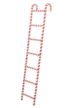 J-Line ladderrek - metaal - rood/wit