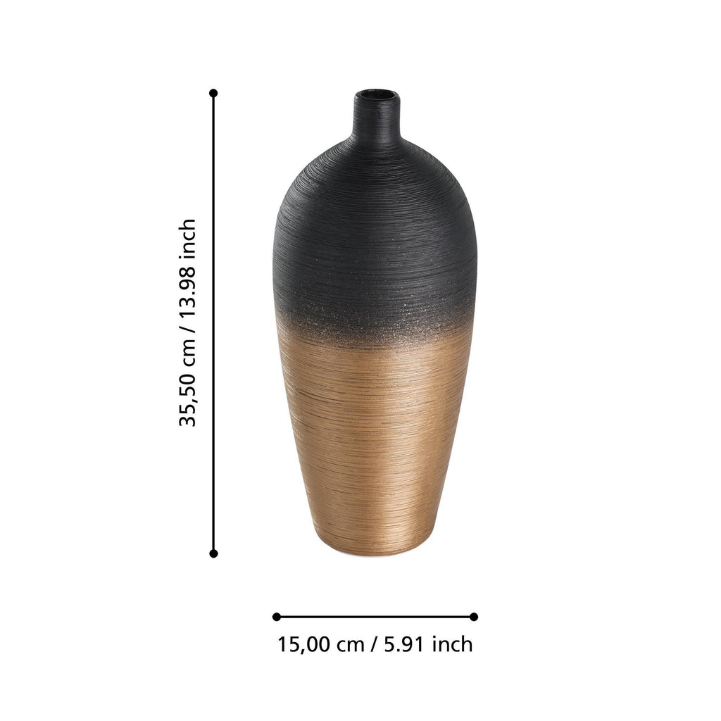 Vaas Saryksu Goud 15x36 cm