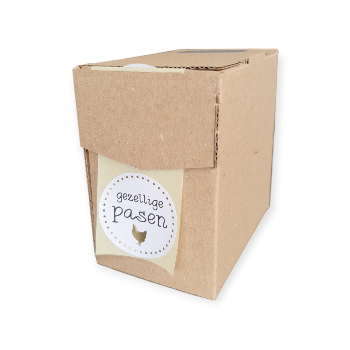 Gezellige Pasen - wensetiket - rol van 500 stuks