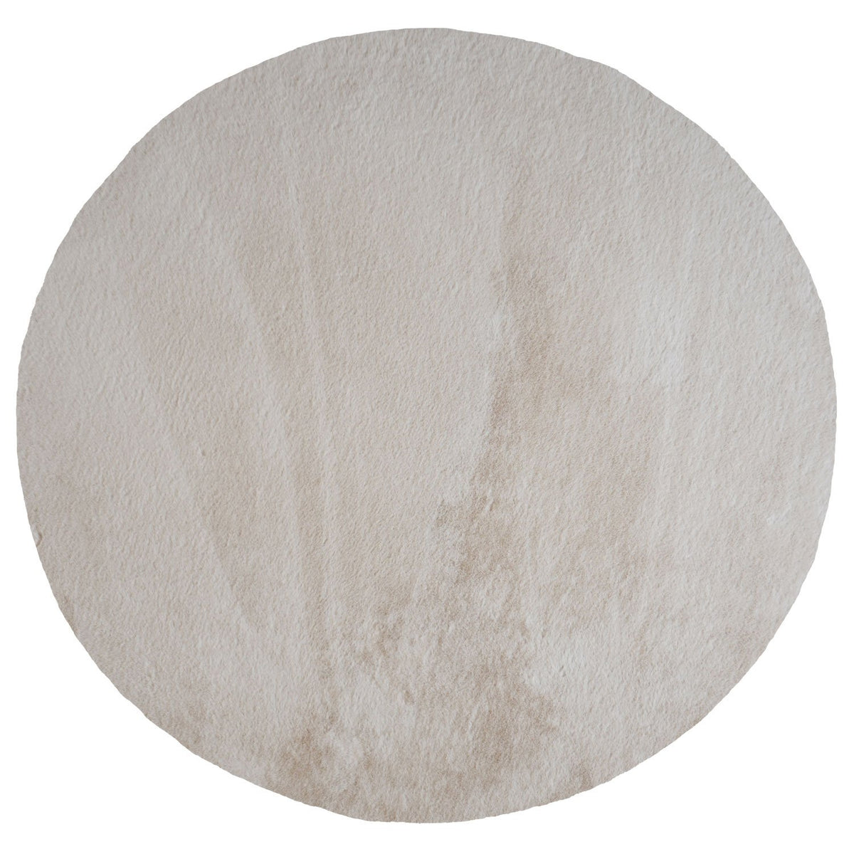 Vloerkleed Velluto Beige - Rond ø200 cm