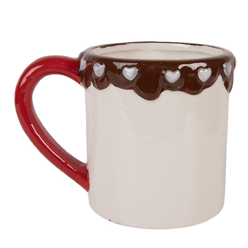 Mok 375 ml Wit Keramiek Kerstman