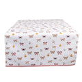 Tafelloper 50x140 cm Beige Roze Katoen Vlinders Tafelkleed