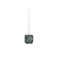 Kaarshouder 8x8xH8cm marmer groen Opus