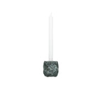 Kaarshouder 8x8xH8cm marmer groen Opus