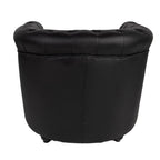 Fauteuil met Armleuning 80x75x72 cm Zwart Kunstleer