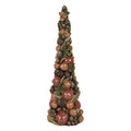 Kerstdecoratie Beeld Kerstboom Ø 12x37 cm Bruin Kunststof