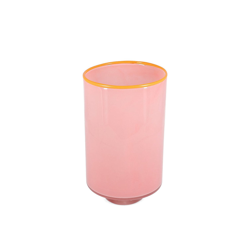 Vaas 15xH26cm roze Milo