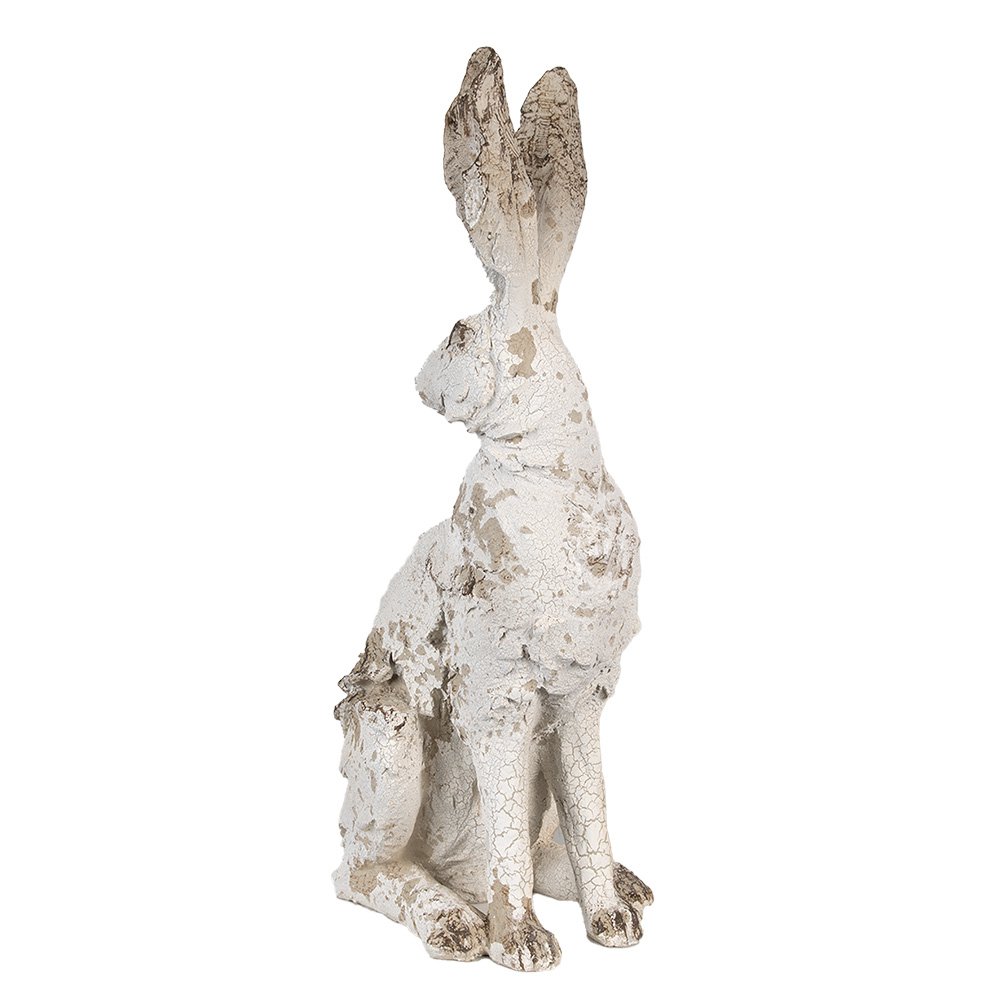 Beeld Konijn 47 cm Beige Polyresin Paasdecoratie