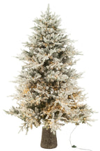 J-Line kerstboom + sneeuw 3000 LED - kunststof - wit