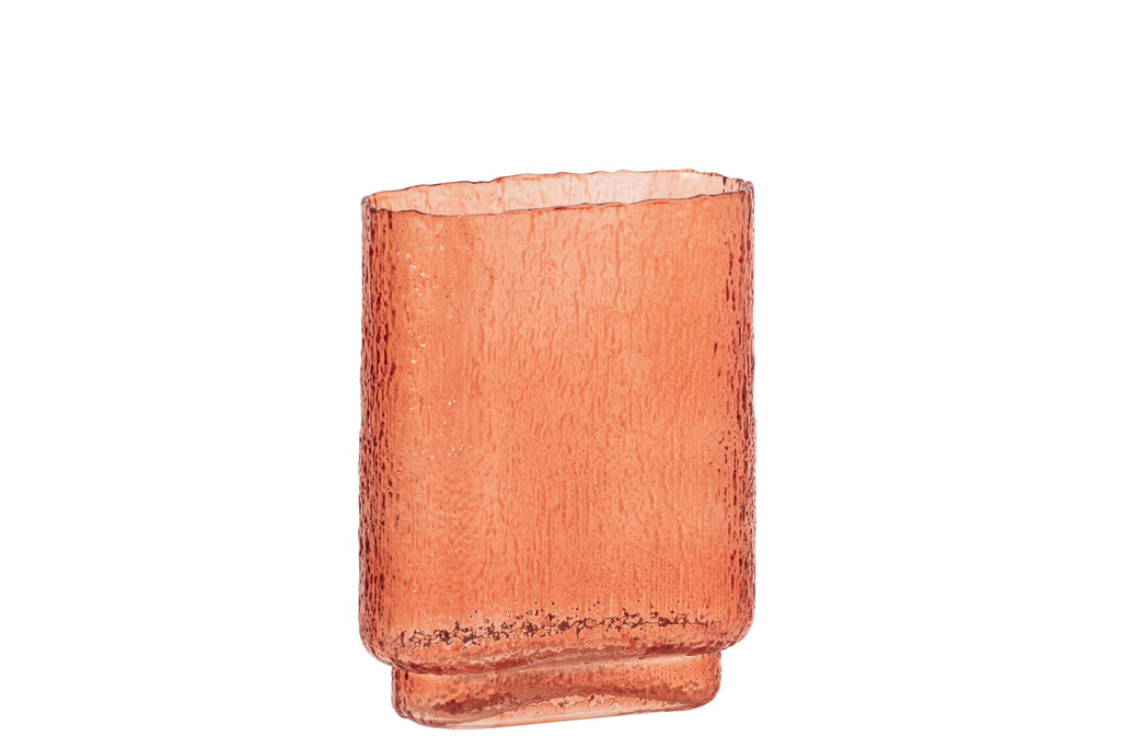 J-Line vaas - glas - oranje - small