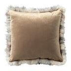 Gisele | Kussen | 45x45 cm natuurlijk | Bruin | Hoii | Met luxe binnenkussen