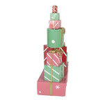 Kerstdecoratie Beeld Cadeau 27x12x36 cm Groen Kunststof