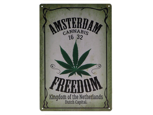 Amsterdam Retro Wandbord 30x20