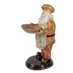 Kerstdecoratie Beeld Kerstman 15x18x31 cm Beige Kunststof
