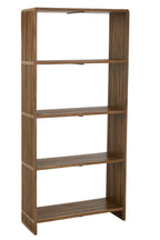 J-Line boekenkast 4 Schappen - gerecycleerd hout - naturel