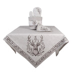 Broodmand Ø 15x16 cm Beige Katoen Hert