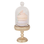 Decoratie Beeld Macarons Ø 7x17 cm Goudkleurig Kunststof