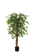 J-Line ficus in Pot - kunststof - lichtgroen