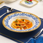 Cruise Amalfi diep porseleinen bord 23 cm – set van 12 | Mediterrane Pasta & Soepbord | Professioneel horecaservies