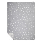 Plaid hartjes all over licht grijs 130x180cm
