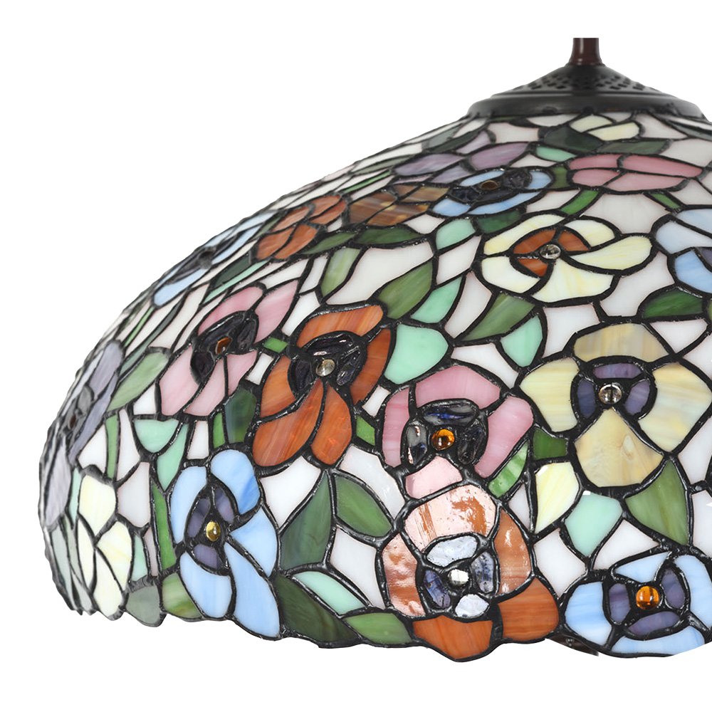 Tiffany Tafellamp Ø 46x72 cm Groen Glas Tiffany Bureaulamp