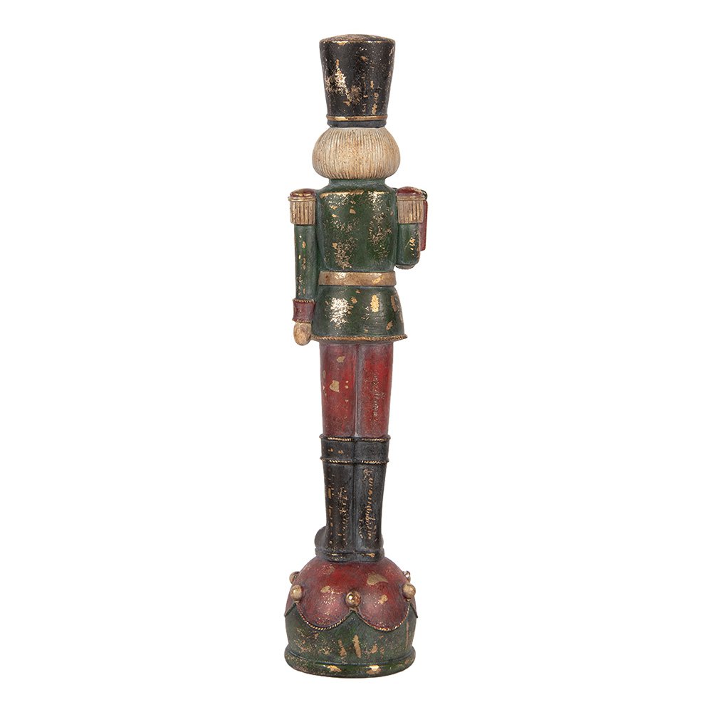 Kerstdecoratie Beeld Notenkraker 12x11x47 cm Rood Kunststof