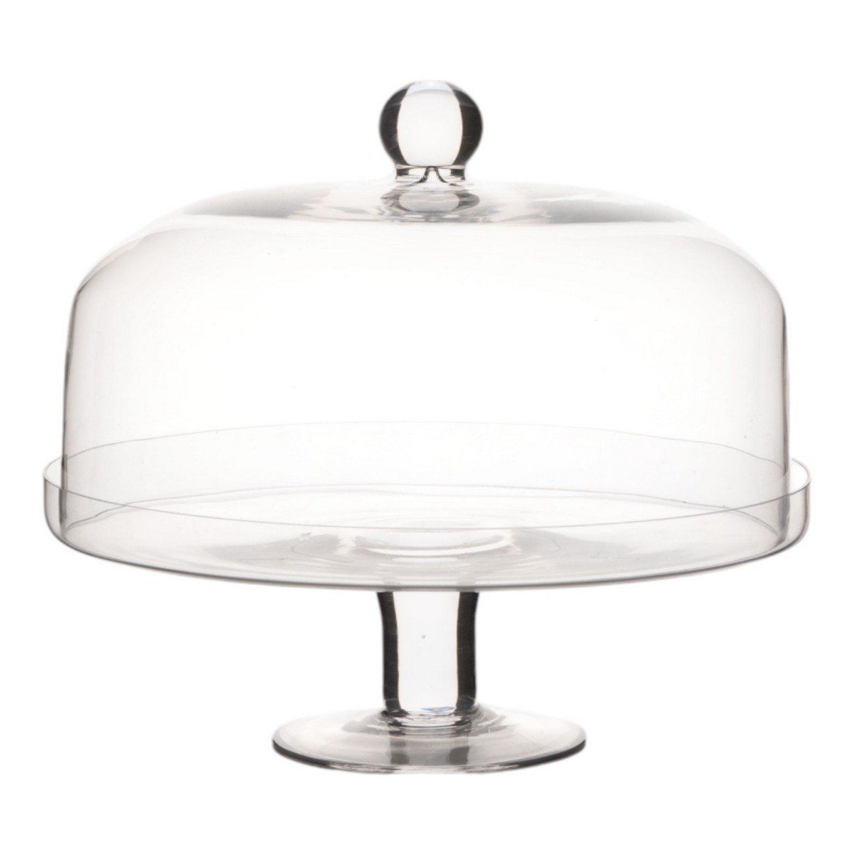 Cake Stand met cover Clear H26 D25