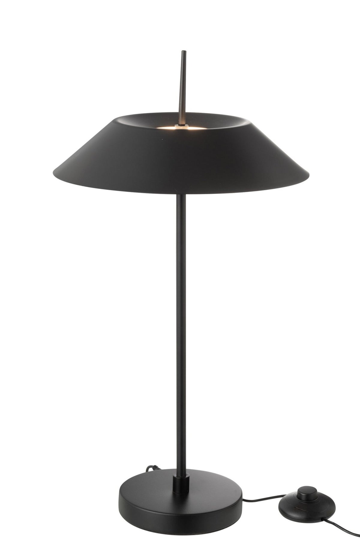 J-Line tafellamp - metaal - zwart - LED lichtjes