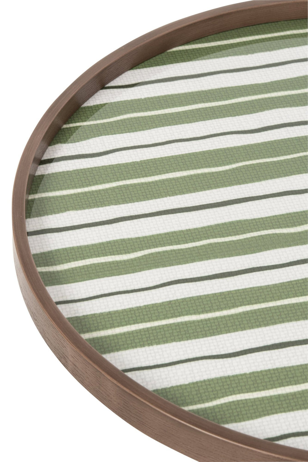 J-Line Ronde salontafels - rubberhout - olijfgroen - set van 3