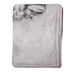 Plaid 130x170 cm Wit Grijs Polyester Kerstman Deken