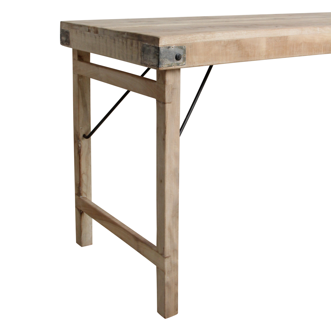Limewash inklapbare markttafel/eettafel - 172x60x76 cm