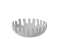 J-Line decoratieve schaal - aluminium - wit