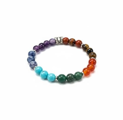 Energie Activerende Chakra's met Chakra Armband en Vlinder kraal