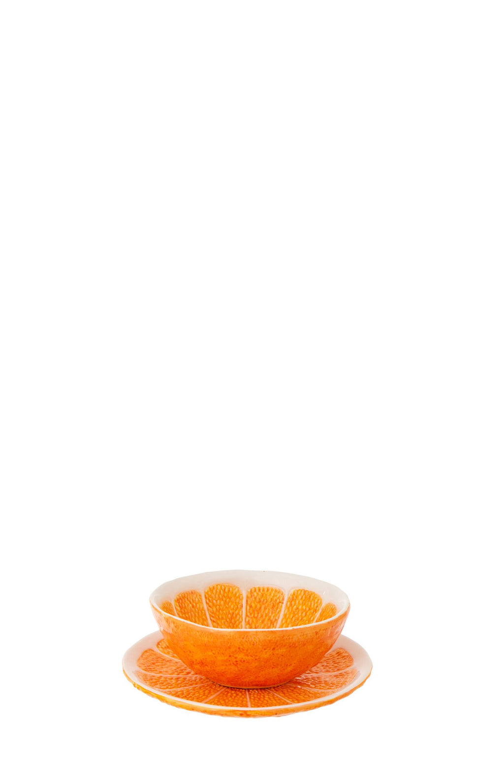 J-Line plateau Oranje Dolomiet - keramiek - oranje/wit