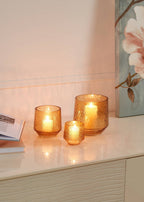 Windlicht Bezamby Geel 14x14cm