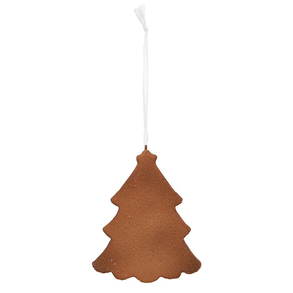 Kersthanger Kerstboom 9x1x10 cm Wit Kunststof