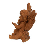 Decoratie Beeld Engel 11 cm Bruin Polyresin Religious sculpture
