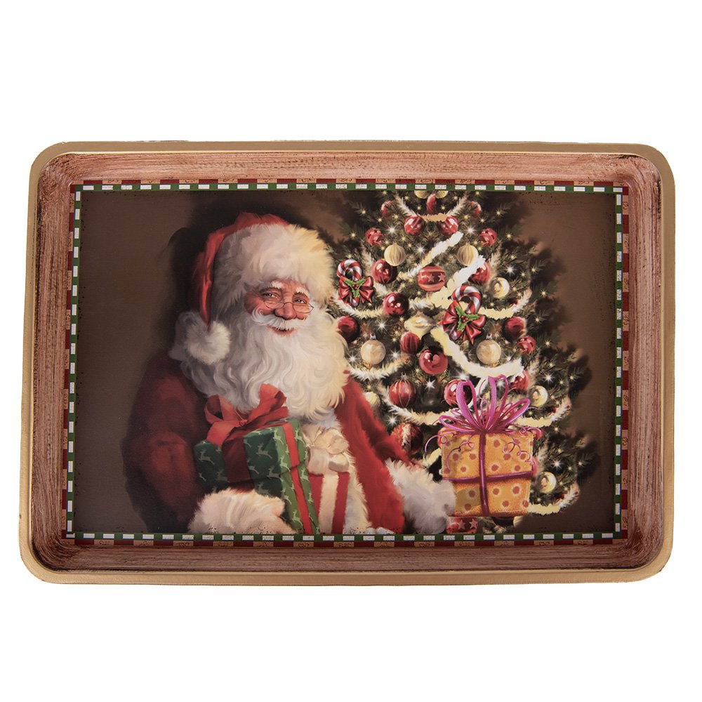 Dienblad 31x22x2 cm Bruin Kunststof