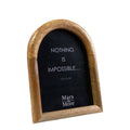 Fotolijst mango hout boog 13x18cm