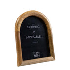 Fotolijst mango hout boog 13x18cm