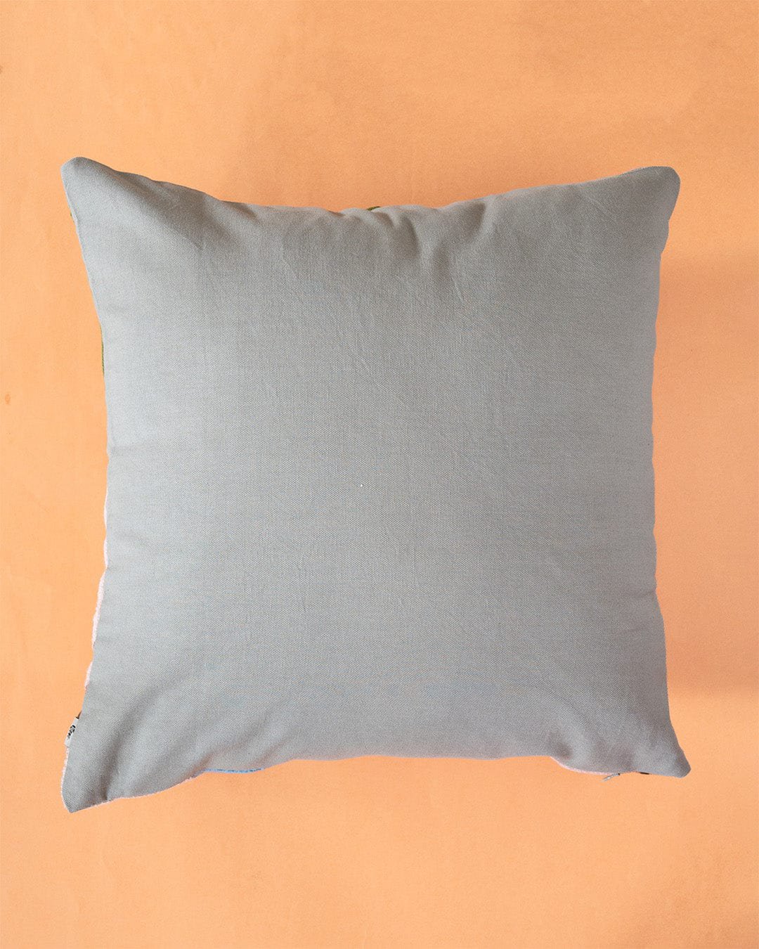 Kussenhoes | Geborduurde katoenen bies | 18 "x 18"