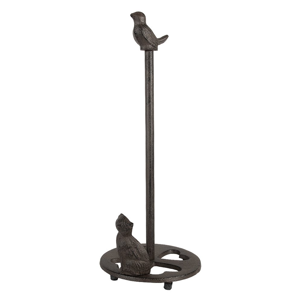Keukenrolhouder Ø 14x36 cm Bruin Metaal